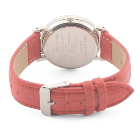 NWT Hello Kitty Collectable CZ Red + White Watch w/Red Pillow Gift Box - Picture 2 of 3